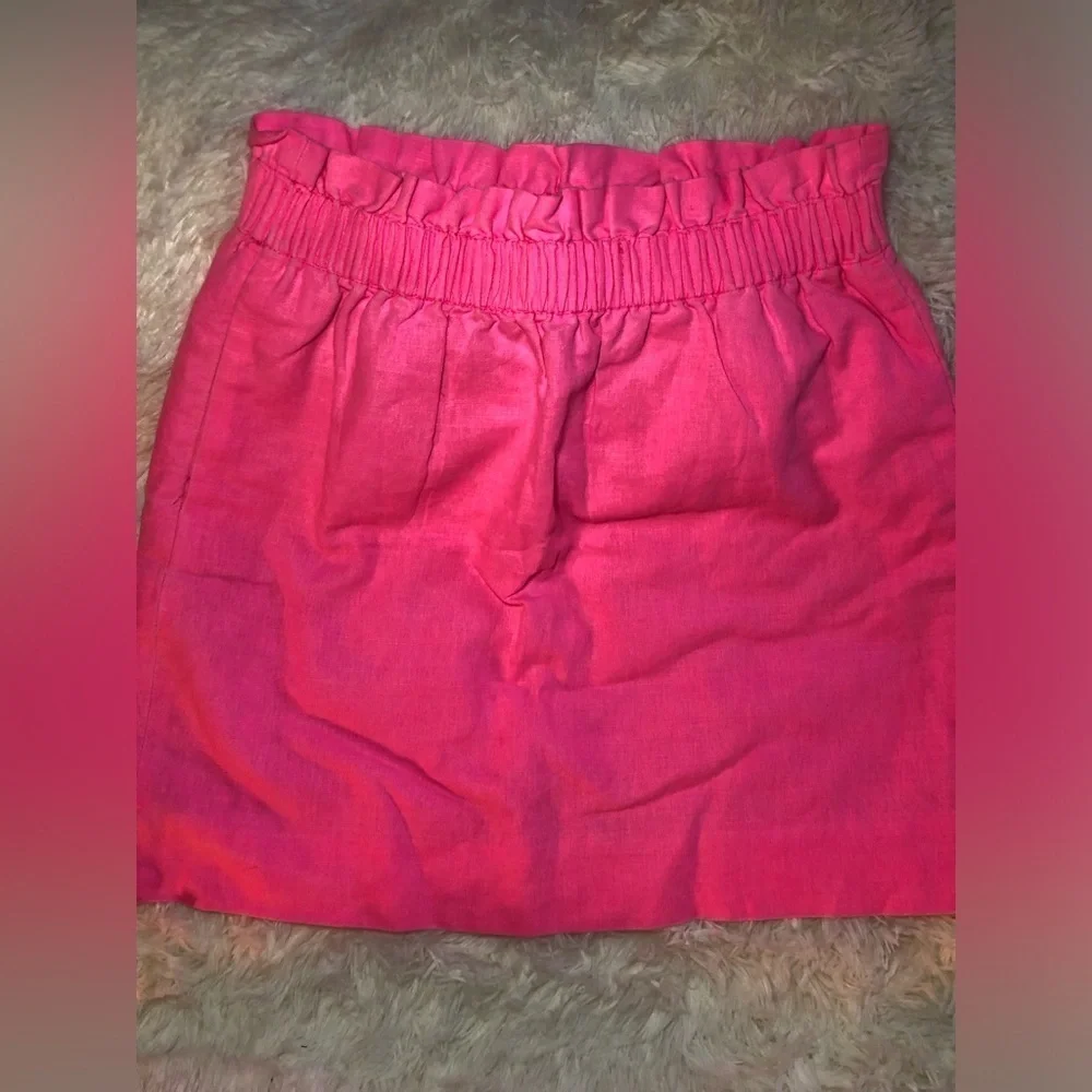 J. Crew Bright Pink Mini Skirt
